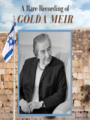 cover image of A Rare Recording of Golda Meir